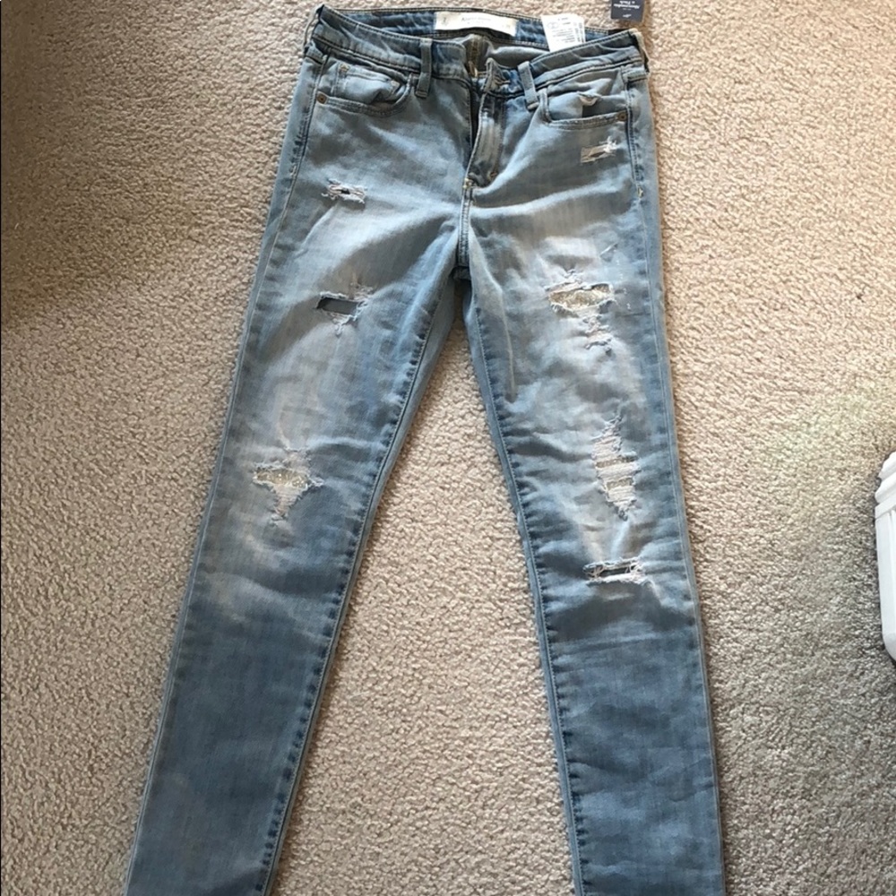 Abercrombie Fitch high rise super skinny jeans